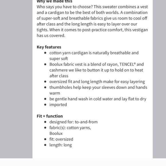 Lululemon vestigan - Picture 10 of 10